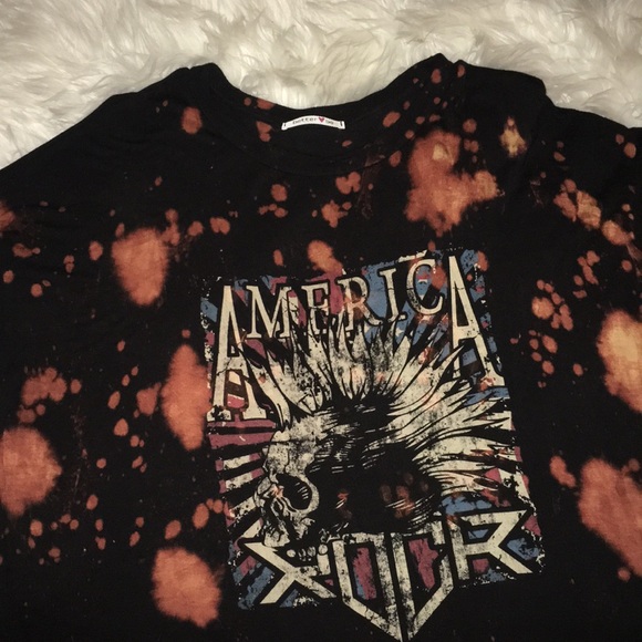 Dresses & Skirts - Black/Bleached Graphic Tshirt Dress
